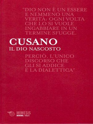 cover image of Il dio nascosto